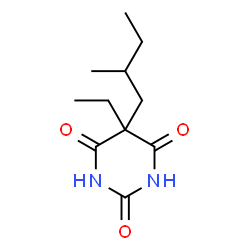ChemSpider 2D Image | 5-Ethyl-5-(2-methylbutyl)-2,4,6(1H,3H,5H)-pyrimidinetrione | C11H18N2O3