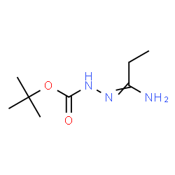 ChemSpider 2D Image | tert-Butyl 2-propanimidoylhydrazinecarboxylate | C8H17N3O2