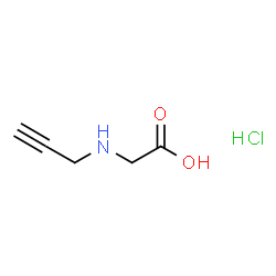 ChemSpider 2D Image | N-2-Propyn-1-ylglycine hydrochloride (1:1) | C5H8ClNO2