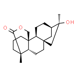 ChemSpider 2D Image | (5beta,8alpha,13alpha)-16-Hydroxy-18,20-epoxykauran-18-one | C20H30O3