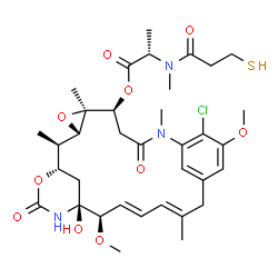 ChemSpider 2D Image | Mertansine | C35H48ClN3O10S