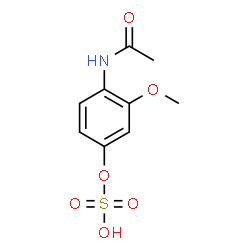 ChemSpider 2D Image | 2-methoxyacetaminophen sulfate | C9H11NO6S