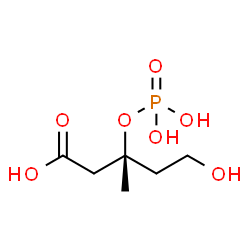 ChemSpider 2D Image | (R)-3-phosphomevalonic acid | C6H13O7P