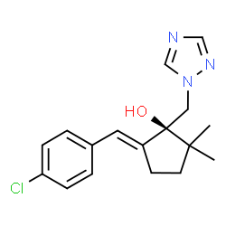 ChemSpider 2D Image | (S)-triticonazole | C17H20ClN3O