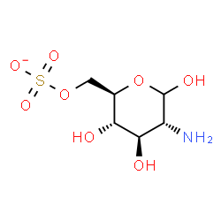 ChemSpider 2D Image | 2-Amino-2-deoxy-6-O-sulfonato-D-glucopyranose | C6H12NO8S