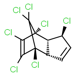 ChemSpider 2D Image | (1S,2S,5S,6S,7R)-1,5,7,8,9,10,10-Heptachlorotricyclo[5.2.1.0~2,6~]deca-3,8-diene | C10H5Cl7