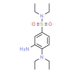 ChemSpider 2D Image | 3-Amino-4-diethylamino-N,N-diethyl-benzenesulfonamide | C14H25N3O2S