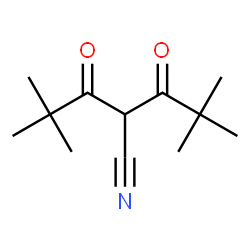 ChemSpider 2D Image | 4-cyano-2,2,6,6-tetramethyl-3,5-heptanedione | C12H19NO2