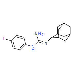 ChemSpider 2D Image | 2-Adamantan-2-yl-1-(4-iodophenyl)guanidine | C17H22IN3