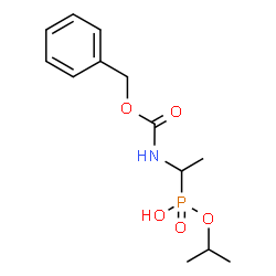 ChemSpider 2D Image | Isopropyl hydrogen (1-{[(benzyloxy)carbonyl]amino}ethyl)phosphonate | C13H20NO5P