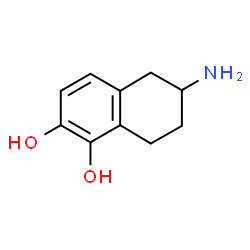 ChemSpider 2D Image | 2-Amino-5,6-dihydroxytetralin | C10H13NO2
