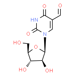 ChemSpider 2D Image | 1-(beta-D-Arabinofuranosyl)-2,4-dioxo-1,2,3,4-tetrahydro-5-pyrimidinecarbaldehyde | C10H12N2O7