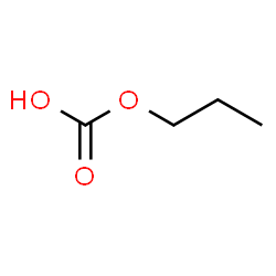 ChemSpider 2D Image | Propyl hydrogen carbonate | C4H8O3