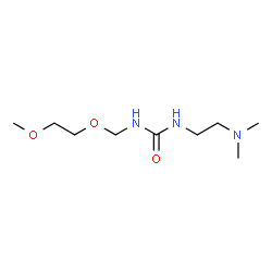 ChemSpider 2D Image | 1-[2-(Dimethylamino)ethyl]-3-[(2-methoxyethoxy)methyl]urea | C9H21N3O3
