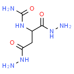 ChemSpider 2D Image | 1-(1,4-Dihydrazino-1,4-dioxo-2-butanyl)urea | C5H12N6O3