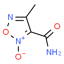 ChemSpider 2D Image | 4-Methyl-1,2,5-oxadiazole-3-carboxamide 2-oxide | C4H5N3O3