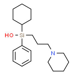 ChemSpider 2D Image | Hexahydrosiladifenidol | C20H33NOSi