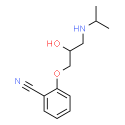 ChemSpider 2D Image | 2-[2-Hydroxy-3-(isopropylamino)propoxy]benzonitrile | C13H18N2O2