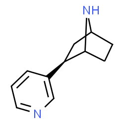 ChemSpider 2D Image | (2R)-2-(3-Pyridinyl)-7-azabicyclo[2.2.1]heptane | C11H14N2