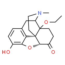 ChemSpider 2D Image | (5alpha)-14-Ethoxy-3-hydroxy-17-methyl-4,5-epoxymorphinan-6-one | C19H23NO4