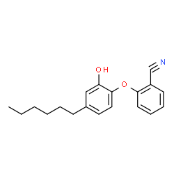 ChemSpider 2D Image | 2-(2-Cyanophenoxy)-5-Hexylphenol | C19H21NO2