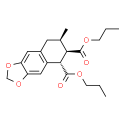 ChemSpider 2D Image | Dipropyl (5S,6R,7R)-7-methyl-5,6,7,8-tetrahydronaphtho[2,3-d][1,3]dioxole-5,6-dicarboxylate | C20H26O6