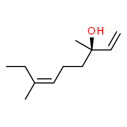 ChemSpider 2D Image | (3R,6Z)-3,7-Dimethyl-1,6-nonadien-3-ol | C11H20O