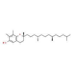 ChemSpider 2D Image | (2R)-2,7,8-Trimethyl-2-[(4S,8R)-4,8,12-trimethyltridecyl]-6-chromanol | C28H48O2
