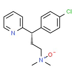 ChemSpider 2D Image | [(3S)-3-(4-Chlorophenyl)-3-(2-pyridinyl)propyl]dimethylamine oxide | C16H19ClN2O