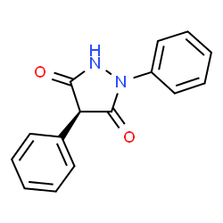 ChemSpider 2D Image | (4S)-1,4-Diphenyl-3,5-pyrazolidinedione | C15H12N2O2