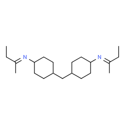 ChemSpider 2D Image | (2E,2'E)-N,N'-(Methylenedi-4,1-cyclohexanediyl)di(2-butanimine) | C21H38N2