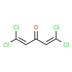 ChemSpider 2D Image | 1,1,5,5-Tetrachloro-1,4-pentadien-3-one | C5H2Cl4O