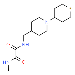 ChemSpider 2D Image | N-Methyl-N'-{[1-(tetrahydro-2H-thiopyran-4-yl)-4-piperidinyl]methyl}ethanediamide | C14H25N3O2S