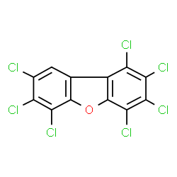 ChemSpider 2D Image | 1,2,3,4,6,7,8-Heptachlorodibenzofuran | C12HCl7O