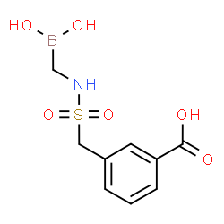 ChemSpider 2D Image | 3-({[(Dihydroxyboryl)methyl]sulfamoyl}methyl)benzoic acid | C9H12BNO6S
