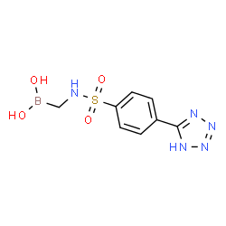 ChemSpider 2D Image | [({[4-(1H-Tetrazol-5-yl)phenyl]sulfonyl}amino)methyl]boronic acid | C8H10BN5O4S