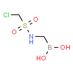 ChemSpider 2D Image | ({[(Chloromethyl)sulfonyl]amino}methyl)boronic acid | C2H7BClNO4S