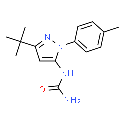 ChemSpider 2D Image | 1-[3-Tert-Butyl-1-(4-Methylphenyl)-1h-Pyrazol-5-Yl]urea | C15H20N4O