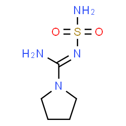 ChemSpider 2D Image | N'-Sulfamoyl-1-pyrrolidinecarboximidamide | C5H12N4O2S
