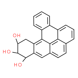 ChemSpider 2D Image | (11S,12S,13S)-11,12,13,14-Tetrahydronaphtho[1,2,3,4-pqr]tetraphene-11,12,13-triol | C24H18O3