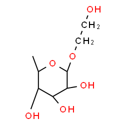 ChemSpider 2D Image | 2-Hydroxyethyl 6-deoxy-beta-L-galactopyranoside | C8H16O6