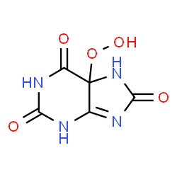 ChemSpider 2D Image | 5-(Hydro)peroxoisourate | C5H4N4O5