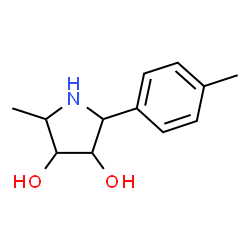 ChemSpider 2D Image | (2S,3R,4S,5S)-2-Methyl-5-(4-methylphenyl)-3,4-pyrrolidinediol | C12H17NO2