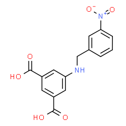 ChemSpider 2D Image | 5-[(3-Nitrobenzyl)amino]isophthalic acid | C15H12N2O6