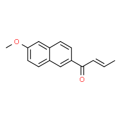 ChemSpider 2D Image | (2E)-1-(6-Methoxy-2-naphthyl)-2-buten-1-one | C15H14O2