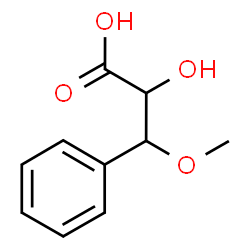ChemSpider 2D Image | (2R,3R)-2-Hydroxy-3-methoxy-3-phenylpropanoic acid | C10H12O4