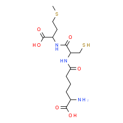 ChemSpider 2D Image | N-[(5S)-5-Amino-5-carboxypentanoyl]-L-cysteinyl-D-methionine | C14H25N3O6S2