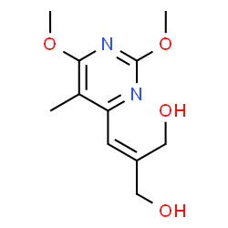 ChemSpider 2D Image | 2-[(2,6-Dimethoxy-5-methyl-4-pyrimidinyl)methylene]-1,3-propanediol | C11H16N2O4