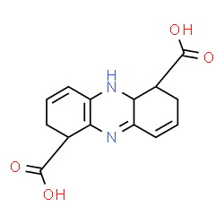 ChemSpider 2D Image | (1R,5aS,6R)-1,2,5,5a,6,7-Hexahydro-1,6-phenazinedicarboxylic acid | C14H14N2O4