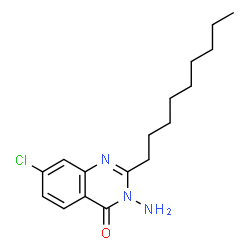 ChemSpider 2D Image | 3-Amino-7-chloro-2-nonyl-4(3H)-quinazolinone | C17H24ClN3O